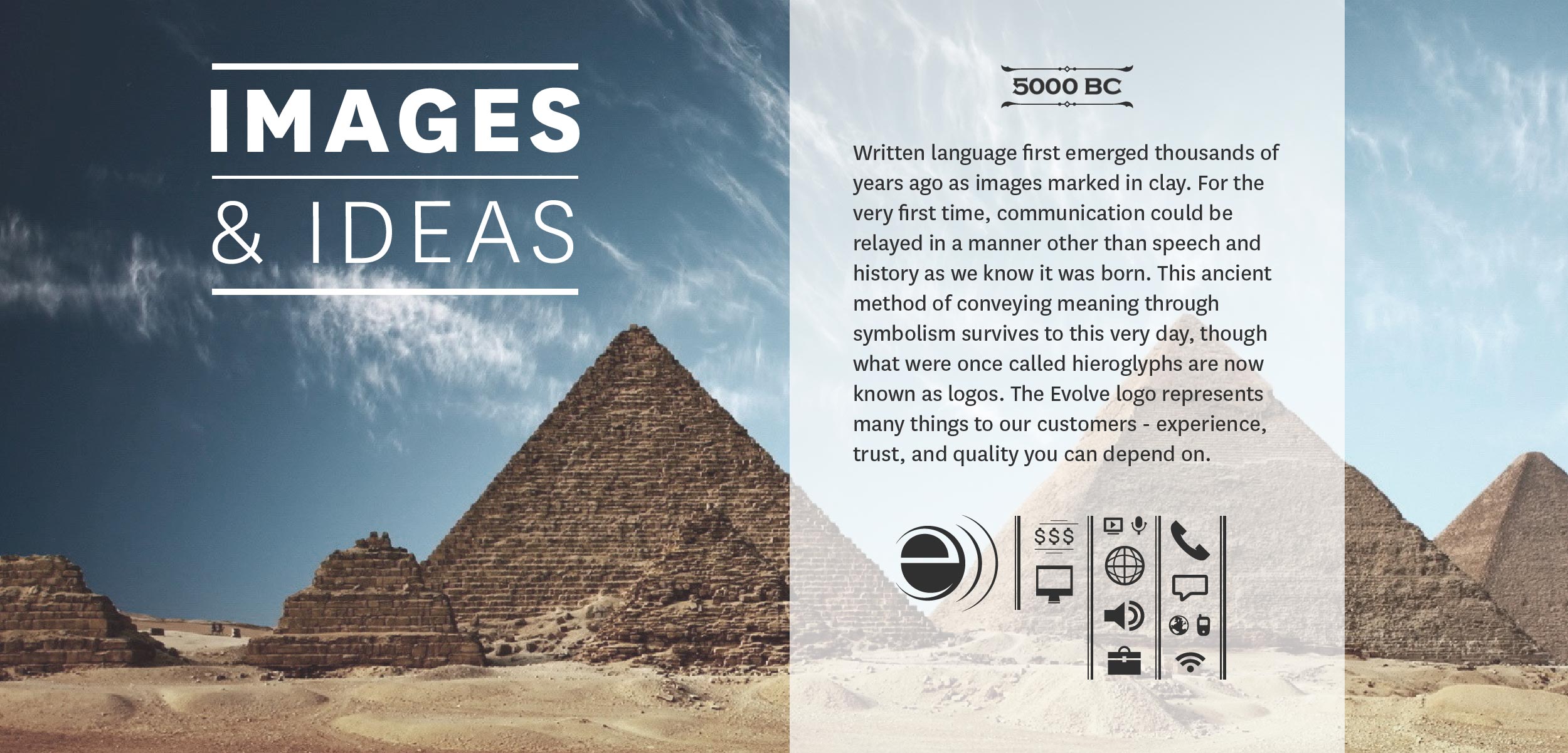 Evolution of Communication: Images and Ideas